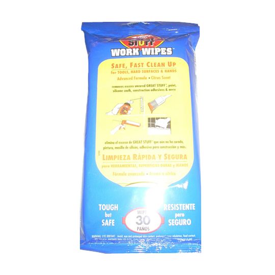 DOW GREAT STUFF&trade; Work Wipes - Pack of 30
