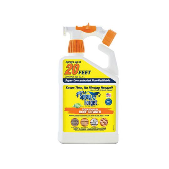Spray & Forget Roof and Exterior Surface Cleaner with Built-in Hose Sprayer - 32 Oz.