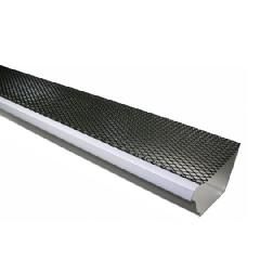 TRI-BUILT K-Style Lock-On Painted Galvanized Steel Gutter Guard with...
