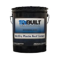 TRI-BUILT Wet/Dry Plastic Roof Cement - Summer Grade