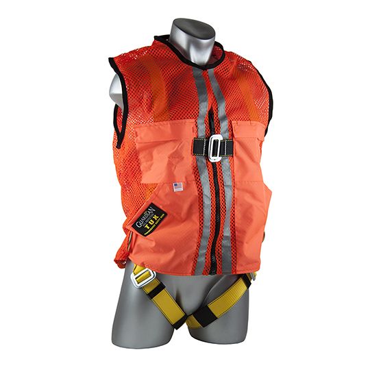 Guardian Fall Protection Hi-Viz Construction Tux Harness - Size Medium