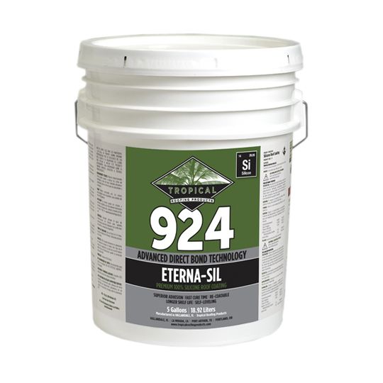 Tropical Roofing Products 924 ETERNA-SIL Premium Solvent Based Silicone Roof Coating - 5 Gallon Pail