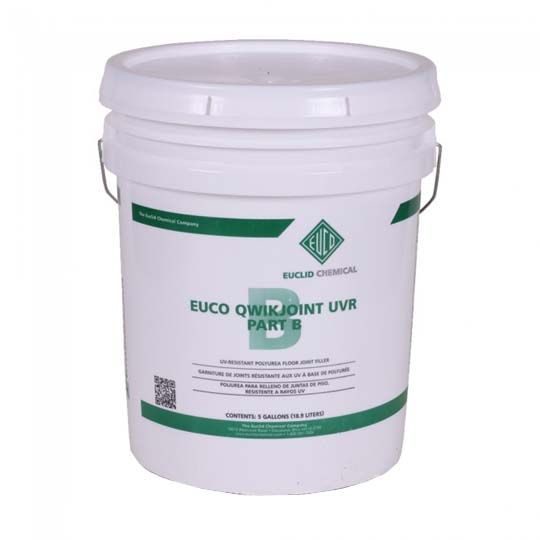 Euclid Chemical Euco QWIKjoint UVR UV-Resistant Polyurea Floor Joint Filler Part B - 5 Gallon Pail Standard Grey