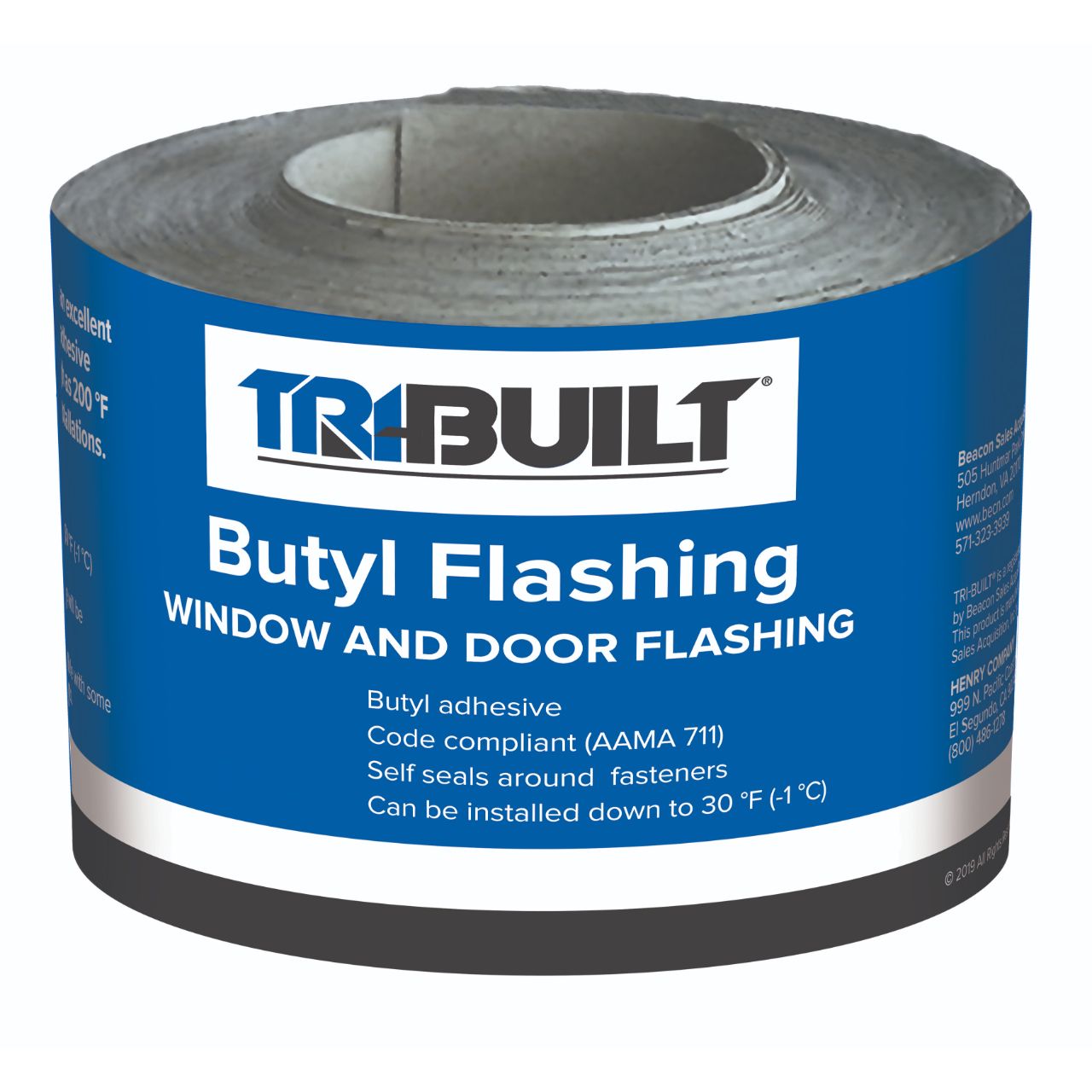 TRI-BUILT 6" x 75' Butyl Flashing Tape